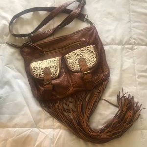 Brown leather
